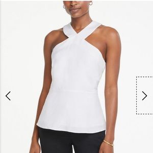 Ann Taylor Factory Linen blend halter top